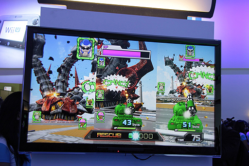 画像ギャラリー No.008のサムネイル画像 / ［E3 2012］任天堂ブースで戦車ゲーム「TANK! TANK! TANK!」をプレイ。アーケード版にはないWii Uならではの機能も搭載