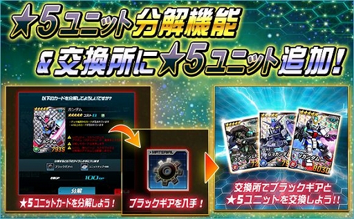 画像ギャラリー No.001のサムネイル画像 / 「SDガンダムオペレーションズ」,★5ユニットの分解機能が実装&カスタマイズ上限が解放