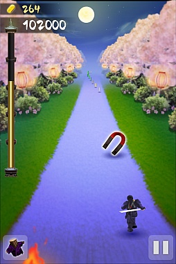 画像ギャラリー No.007のサムネイル画像 / 誰よりも遠くへ，疾風の如く走れ。iOS向けアクションゲーム「タップ忍者」を紹介する「（ほぼ）日刊スマホゲーム通信」第152回