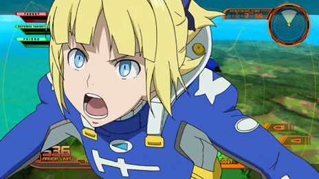 画像ギャラリー No.014のサムネイル画像 / 「エウレカセブンAO ―ユングフラウの花々たち― GAME＆OVA Hybrid Disc」に収録されるゲームの内容や登場機体を紹介