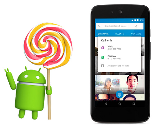 画像ギャラリー No.001のサムネイル画像 / Android 5.1公開。LollipopのマイナーアップデートはマルチSIMとデバイス保護機能などをサポート