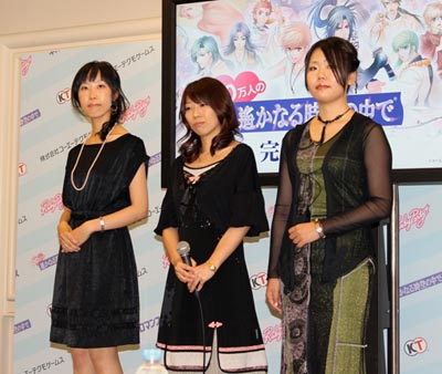 画像ギャラリー No.062のサムネイル画像 / ルビー・パーティーの新作タイトルは9月に発表。「100万人の遙かなる時空の中で」完成披露会と，高橋直純さん＆保志総一朗さんのトークセッションをレポート
