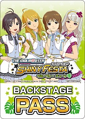 画像ギャラリー No.001のサムネイル画像 / バンダイナムコゲームス，「シャイニーフェスタ」の初回限定の封入特典「バックステージパス」所有者を対象にアイマスライブの先行申込受付を行うことを発表