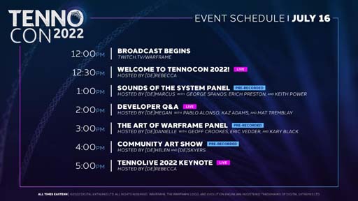 画像ギャラリー No.002のサムネイル画像 / 「Warframe」,7月17日に開催される“TENNOCON 2022”の賞品情報などを公開