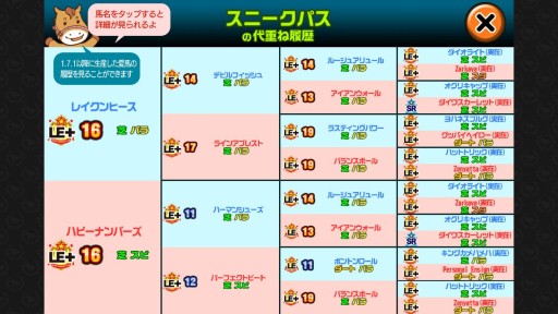 画像ギャラリー No.002のサムネイル画像 / 「ダービーオーナーズクラブ」，愛馬の代重ね履歴追加を含むアップデート実施