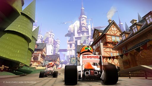 画像ギャラリー No.005のサムネイル画像 / 「F1 RACE STARS」発売日が12月13日に決定。デフォルメされたマシンがポップな街を走るスクリーンショットのほか,メインビジュアルや特徴も明らかに