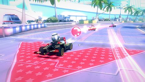 画像ギャラリー No.004のサムネイル画像 / 「F1 RACE STARS」，カスタムイベントや相撲ロボが鎮座する日本コースなどが公開に。テレビCMパロディ風に「ボトルロケット」を紹介するムービーも
