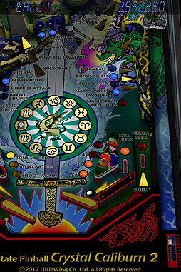 画像ギャラリー No.006のサムネイル画像 / リトルウイングのiOS向け新作ピンボールゲーム「Pinball Crystal Caliburn II」が本日配信スタート