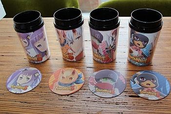 画像ギャラリー No.026のサムネイル画像 / 「サモンナイト5」とufotabale Cafeがコラボ。オリジナルメニューやグッズ，「サモンナイト」一色の店内が紹介されたお披露目会の模様をレポート