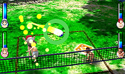 画像ギャラリー No.005のサムネイル画像 / 3DS用ダウンロードソフト「おきらくビーチバレー3D」が8月8日配信。「おきらく家族」が常夏のビーチで最強を目指す