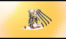 画像ギャラリー No.026のサムネイル画像 / AC版「BLAZBLUE CHRONOPHANTASMA」,秋のバージョンアップで「セリカ=A=マーキュリー」と「Λ-No.11-(ラムダ)」が参戦