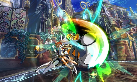 画像ギャラリー No.039のサムネイル画像 / AC版「BLAZBLUE CHRONOPHANTASMA」,秋のバージョンアップで「セリカ=A=マーキュリー」と「Λ-No.11-(ラムダ)」が参戦
