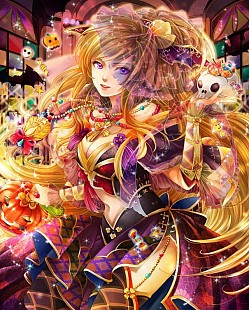 画像ギャラリー No.002のサムネイル画像 / 「戦国フロンティア」姫にかぼちゃを献上してSRカードや限定カードをもらおう