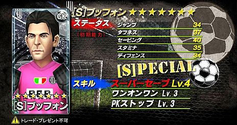 画像ギャラリー No.003のサムネイル画像 / 「バーコードフットボーラー」がユヴェントスFCのブッフォン選手とタイアップ。4GamerではマイゴールドガチャチケットがすぐにもらえるシリアルID配布開始