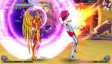 画像ギャラリー No.046のサムネイル画像 / 「聖闘士星矢Ω アルティメットコスモ」8戦勝ち抜くとキャラクターごとのエンディングが見られる「アーケードモード」と，登場する聖闘士達の情報が公開に