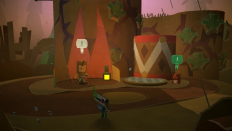 画像ギャラリー No.003のサムネイル画像 / 「Tearaway 〜はがれた世界の大冒険〜」のゲーム概要が公開。プレイヤーは「かみさま」で，その“大きなチカラ”によって「小さな旅びと」を導いていく