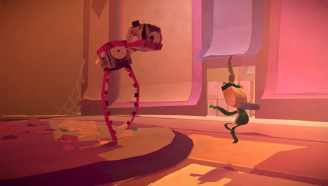 画像ギャラリー No.007のサムネイル画像 / 「Tearaway 〜はがれた世界の大冒険〜」，本作の物語や登場ステージ「のびのびの森」の情報，登場キャラクター達のプロフィールなどが明らかに