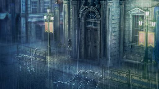 画像ギャラリー No.001のサムネイル画像 / 「rain」公式サイトに再び雨が降る。街角で輪郭が浮かび上がるのは透明な少年と少女だけでなく,なにやら得体の知れないモノまで……