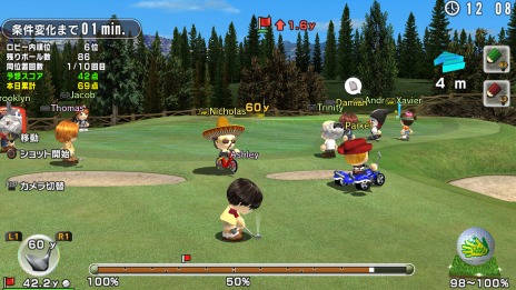 画像ギャラリー No.002のサムネイル画像 / 「みんなのGOLF 6」にトロ＆クロが参戦。ロビー内で気軽に「チップインゴルフ」が遊べるアップデートも実施