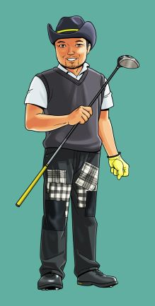 画像ギャラリー No.001のサムネイル画像 / 「みんなのGOLF 6」が日本マッチプレー選手権とコラボ。片山晋呉選手のキャラを開発中