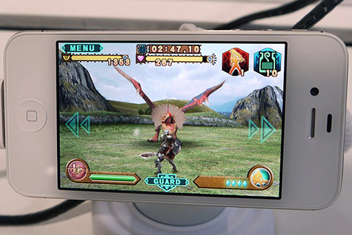 画像ギャラリー No.006のサムネイル画像 / ［TGS 2012］指1本でひと狩りいこうぜ。「モンスターハンター Massive Hunting」は，シンプル操作でアクション性が十分なソーシャルゲームだった 