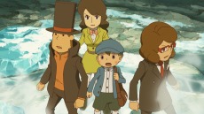 画像ギャラリー No.040のサムネイル画像 / 氷の中から目覚めた謎の少女と，少女を狙う謎の組織。謎が謎を呼ぶ「レイトン教授と超文明Aの遺産」のあらすじを確認しよう