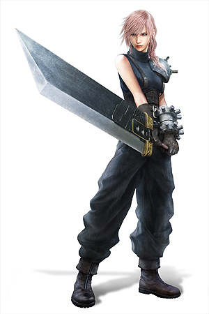 画像ギャラリー No.003のサムネイル画像 / 「LIGHTNING RETURNS: FINAL FANTASY XIII」最新情報。初回生産特典は「FFVII」の主人公 クラウドの衣装をライトニング用にアレンジした「ウェア」