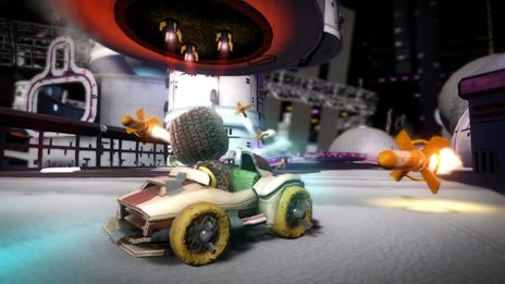 画像ギャラリー No.005のサムネイル画像 / 「リトルビッグプラネット カーティング」自分の手でコースを作れる「クリエイトモード」などを紹介。「PlayStation Move レーシングホイール」も同時発売
