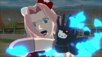 画像ギャラリー No.001のサムネイル画像 / 「NARUTO−ナルト− 疾風伝 ナルティメットストーム3」，ハローキティとのコラボコスチュームなどが配信に