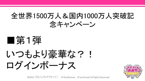 画像ギャラリー No.009のサムネイル画像 / 新規レアカードや書き下ろし楽曲の制作,テレビCMの撮影裏話などが明らかに。「ラブライブ!スクフェス」の単独イベントで開催されたトークステージの模様をレポート