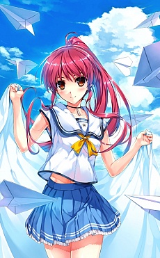 画像ギャラリー No.003のサムネイル画像 / 「水平線まで何マイル?」のパッケージビジュアルと,各店舗特典のイラストが公開。特典は新ヒロインを描いたものが多め