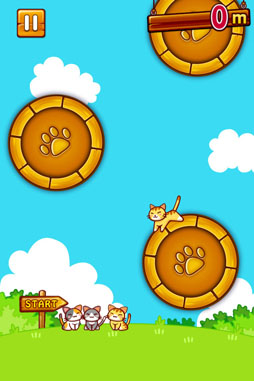 画像ギャラリー No.001のサムネイル画像 / iOS向けジャンプアクション「ねこじゃんぴー」の配信が本日開始に
