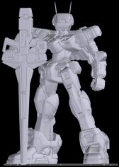 画像ギャラリー No.002のサムネイル画像 / 「電脳戦機バーチャロン」に登場する「テムジン」のモニュメントがワンダーフェスティバル2017【冬】とAnimeJapan 2017に参考出展