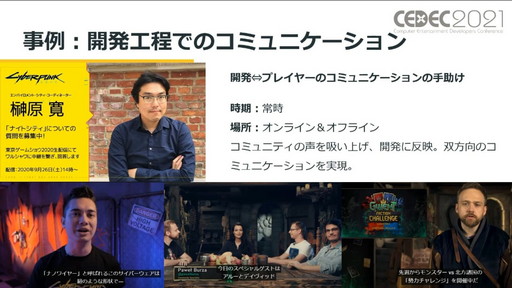 画像ギャラリー No.017のサムネイル画像 / ［CEDEC 2021］CD PROJEKT REDのコミュニケーションマネージャーが語る，コミュニティマネジメントの役割と重要性