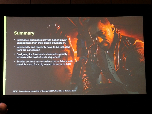画像ギャラリー No.009のサムネイル画像 / ［GDC 2024］「サイバーパンク 2077」大型拡張パック「仮初めの自由」で追求されたインタラクティブ・シネマティックスという“自由”