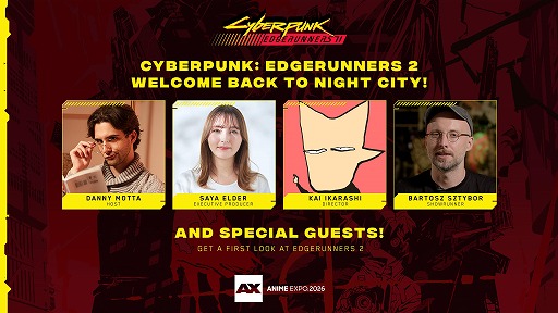 画像ギャラリー No.002のサムネイル画像 / 「サイバーパンク: エッジランナーズ2」最新情報をAnime Expo 2026で公開へ。新たな主人公たちによる独立した物語を,全10話構成で描く
