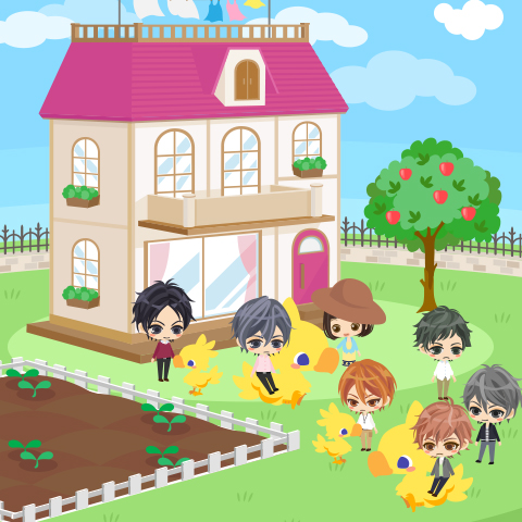 画像ギャラリー No.003のサムネイル画像 / 「チョコボのチョコッと農園」とGREE版「ルームシェア素顔のカレ」がコラボ