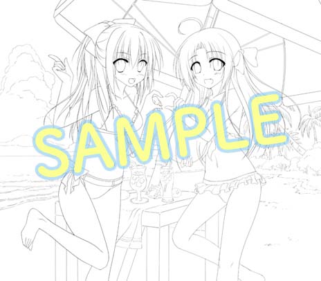 画像ギャラリー No.003のサムネイル画像 / PSP用ソフト「1/2 summer+」が明日発売。PC版の開発スタッフのコメントが公開に。さらに「AAキャンペーン」の特典グッズの線画も紹介