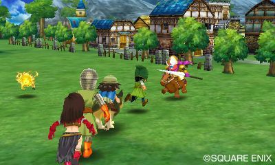 画像ギャラリー No.001のサムネイル画像 / 3DS版「ドラゴンクエストVII エデンの戦士たち」はシンボルエンカウント方式。奥行きのある背景や豪快なモンスターアクション,強敵の存在が明らかに