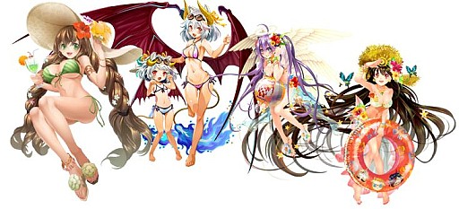 画像ギャラリー No.002のサムネイル画像 / 「征戦！エクスカリバー」，サマーキャンペーン実施。水着キャラをプレゼント