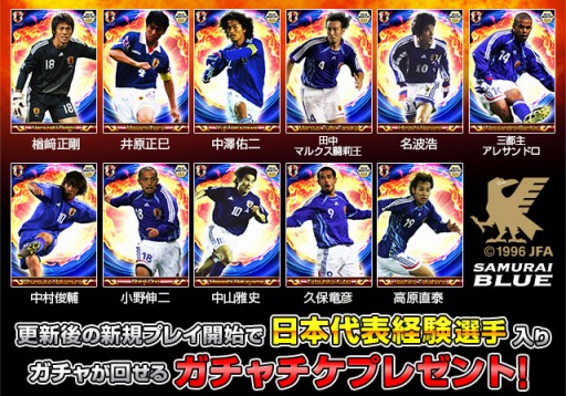 画像ギャラリー No.002のサムネイル画像 / 「サッカー日本代表2018ヒーローズ」,日本代表経験選手11名が新たに登場