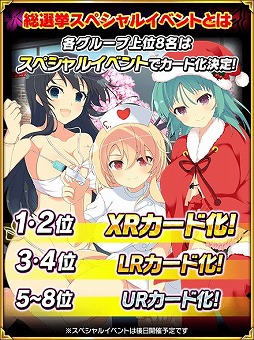 画像ギャラリー No.009のサムネイル画像 / 「閃乱カグラ NewWave Gバースト」,クリスマスイベント前半が開催。総選挙2018も