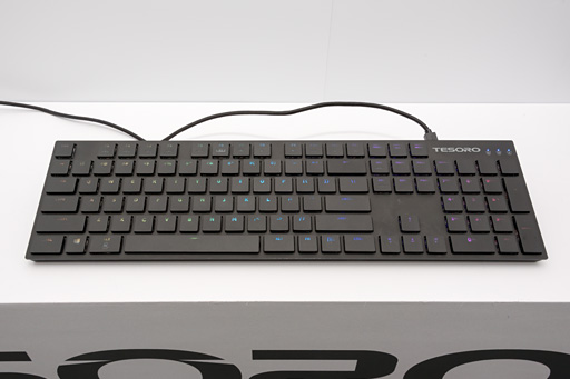 画像ギャラリー No.002のサムネイル画像 / Tesoro,TTC製低背スイッチ採用のゲーマー向けキーボードを開発中。「日本語配列で出す」