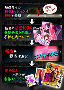 画像ギャラリー No.027のサムネイル画像 / GREE向けソーシャルゲーム「任侠道 覚醒」のサービスが本日スタート。自身の跡継ぎを残せる「子孫繁栄システム」などもあり
