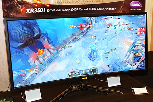 画像ギャラリー No.013のサムネイル画像 / BenQ，35インチ21：9アスペクト，湾曲の144Hzゲーマー向けディスプレイ「XR3501」を10月20日に約13万円で発売