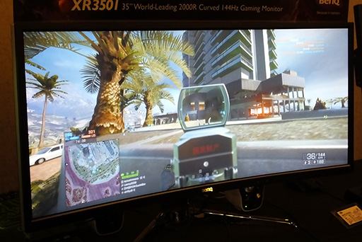 画像ギャラリー No.014のサムネイル画像 / BenQ，35インチ21：9アスペクト，湾曲の144Hzゲーマー向けディスプレイ「XR3501」を10月20日に約13万円で発売