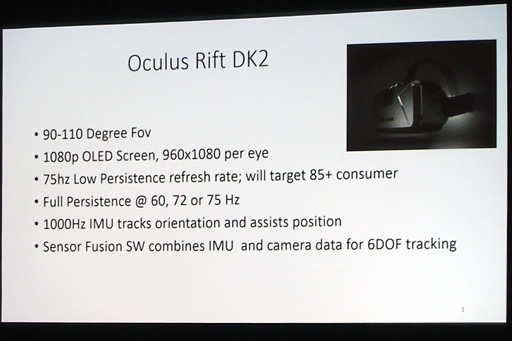 画像ギャラリー No.006のサムネイル画像 / ［GDC 2014］フルHD有機ELパネル搭載の最新版Oculus Rift「DK2」登場。いよいよ製品化へ