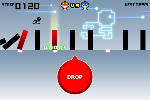 画像ギャラリー No.003のサムネイル画像 / スマホ向けタイミングアクションゲーム「ドミノランナー」が配信。やりこみ要素も