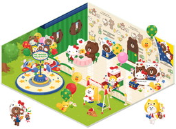 画像ギャラリー No.004のサムネイル画像 / 「LINE プレイ」がハローキティとコラボ。キティがブラウンに変装して登場