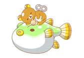 画像ギャラリー No.012のサムネイル画像 / LINE プレイの「つりとも」と「リラックマ」のコラボが本日開催
